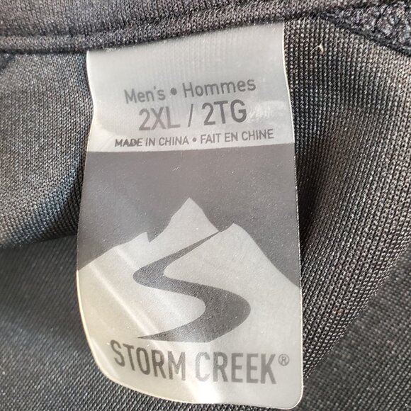 Storm Creek Collaborator Quarter Zip Pullover Sweater Men's 2XL Gray/Black - Picture 5 of 10